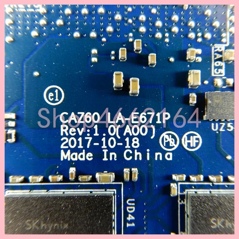 LA-E671P Met i5-8250U i7-8550U - Ddr4 8Gb recensie en prijs