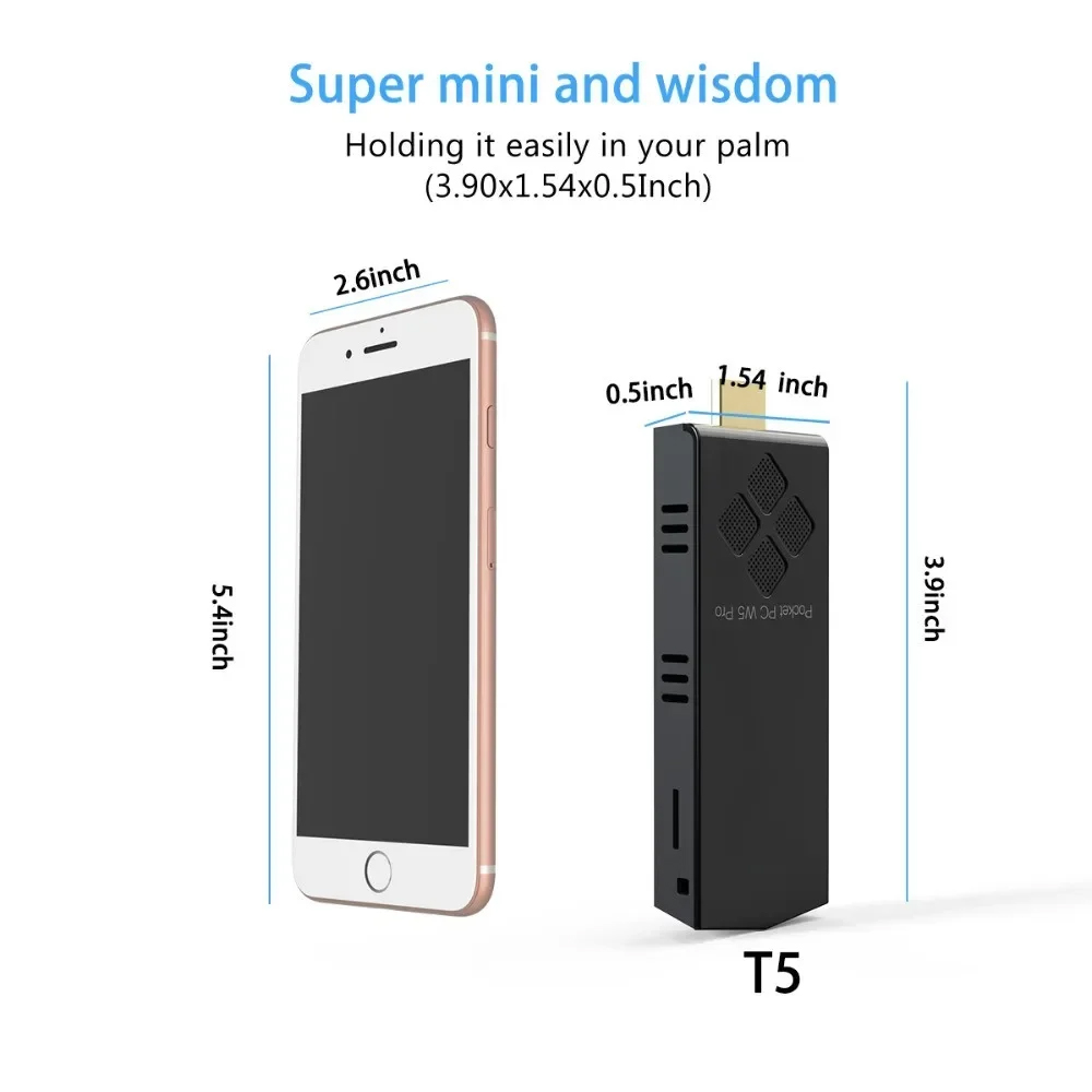 T5/W5 PRO Mini PC Windows 10 H - Ram Memory Module recensie en prijs